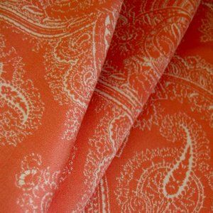 Erie Island Accents - Outdoor SB109 Paisley 09F Coral Fabric Erie Island Accents - Outdoor SB109 Paisley 09F Coral Fabric